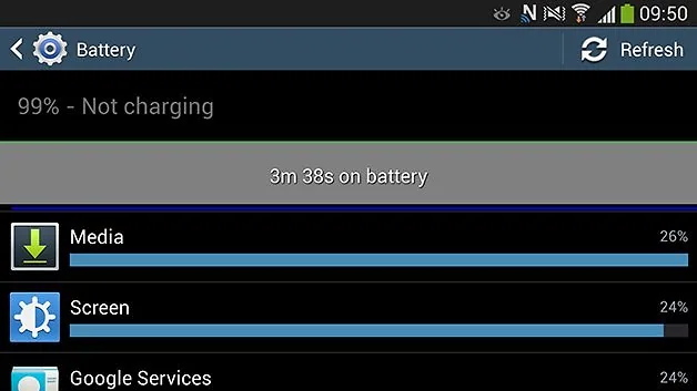 android kitkat battery life