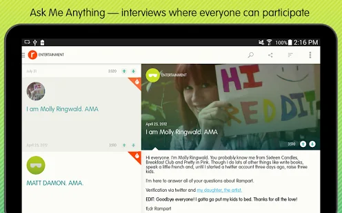 Ask Me Anything ANDROID APP Ask Me Anything - reddit AMA