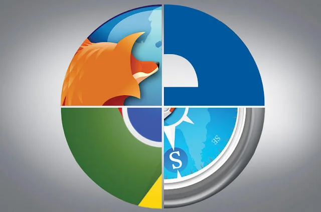 Best Android browsers: (Top 4 Browser For Android) Circular browser logo divided into four colored sections