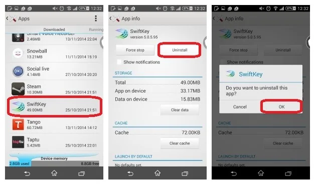 How to fix the process com.google.process.gapps has stopped error