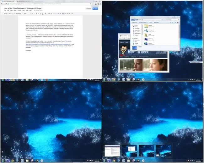 How to Get Virtual Desktops on Windows with Dexpot