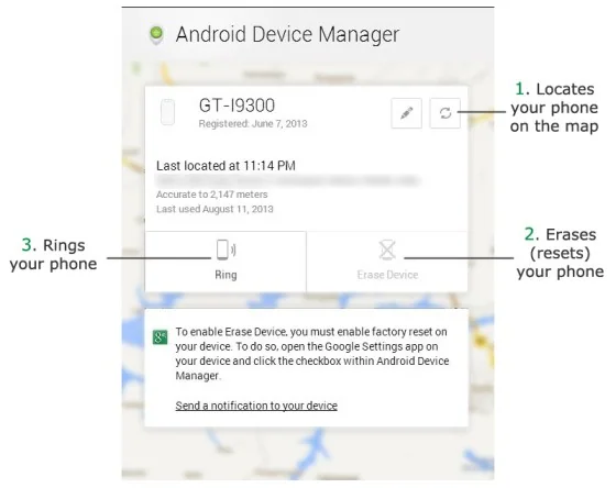 How to Ring Erase or Find your Phone with Android Device Manager