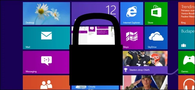 Windows 8 Start screen with app tiles