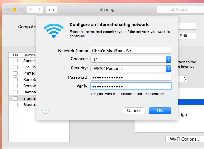 How to Turn Your Mac Into a Wi-Fi Hotspot