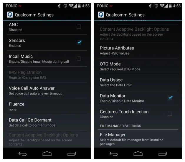 Moto X and Moto G hidden system settings accessible through security hole