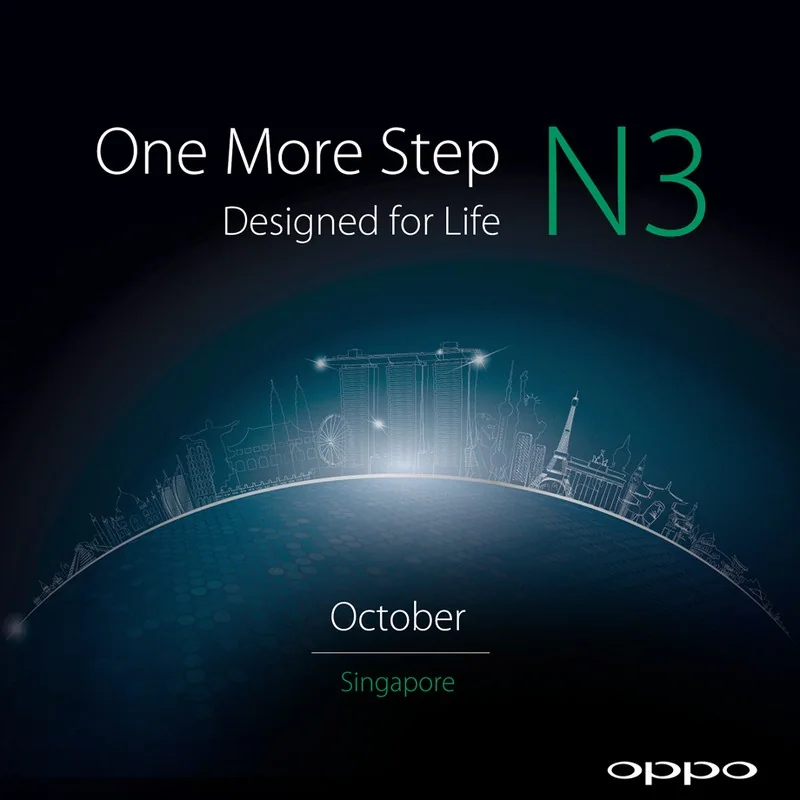 Oppo teases N3 announcement next month in Singapore Oppo teases N3 announcement next month in Singapore