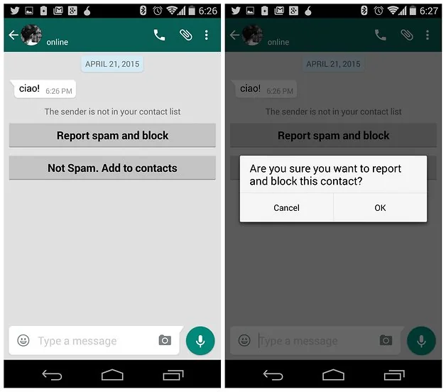 WhatsApp update gives you more power over spammers, Google Drive backup removed