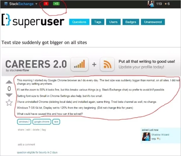 Why has Website Text Size Suddenly Increased While Browsing with Google Chrome?